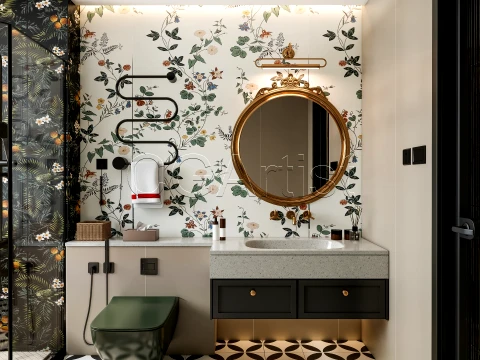 Modern bathroom 80 3D Model