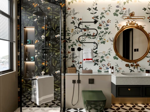 Modern bathroom 80 3D Model