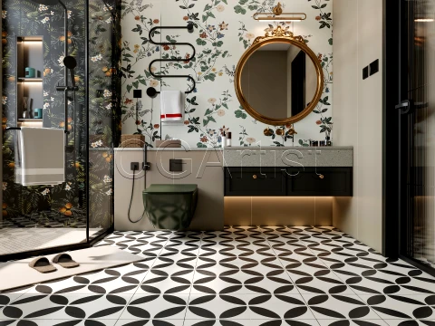 Modern bathroom 80 3D Model