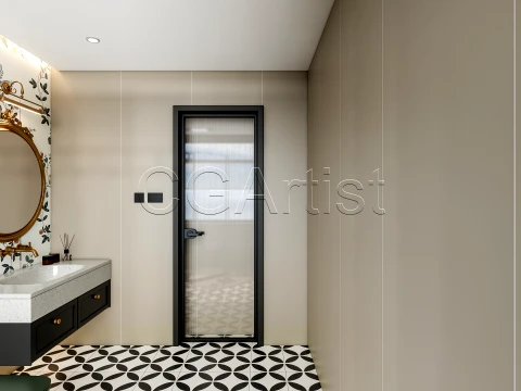 Modern bathroom 80 3D Model