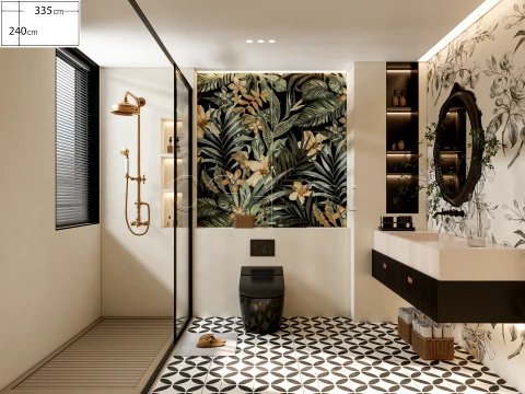 Modern bathroom 81 3D Model