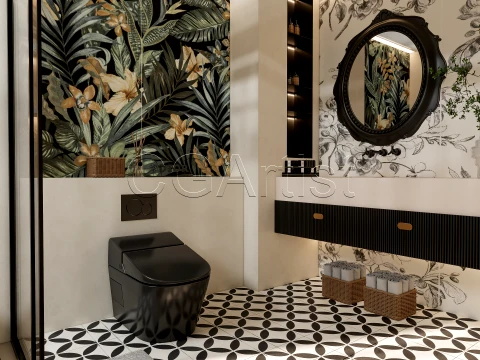 Modern bathroom 81 3D Model