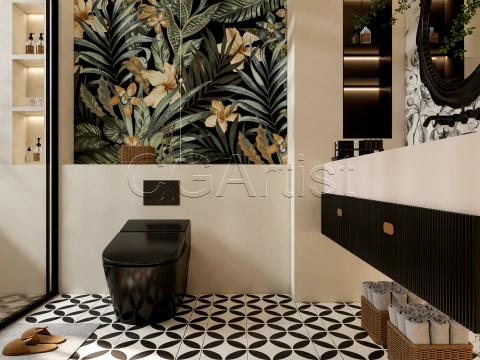 Modern bathroom 81 3D Model