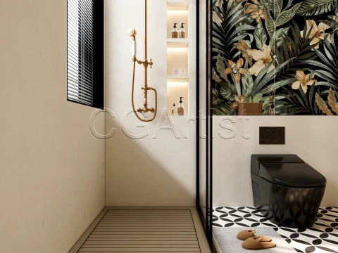 Modern bathroom 81 3D Model