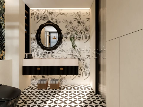 Modern bathroom 81 3D Model