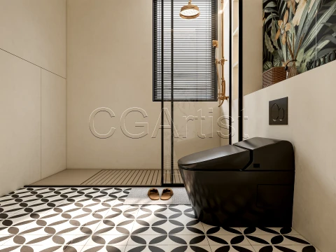 Modern bathroom 81 3D Model