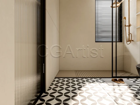 Modern bathroom 81 3D Model