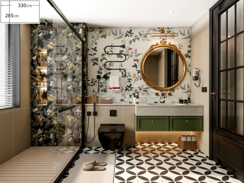 Modern bathroom 82 3D Model