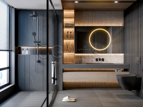 Modern bathroom 94 3D Model