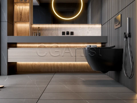 Modern bathroom 94 3D Model