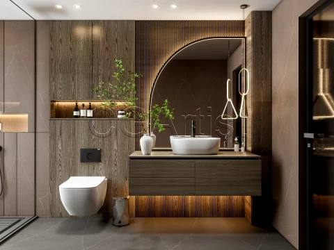 Modern bathroom 97 3D Model