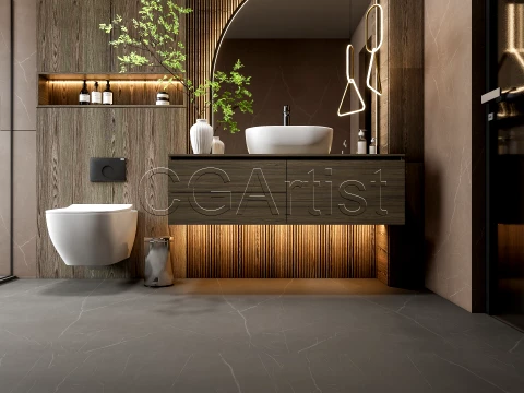 Modern bathroom 97 3D Model