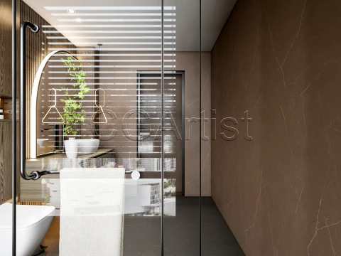 Modern bathroom 97 3D Model