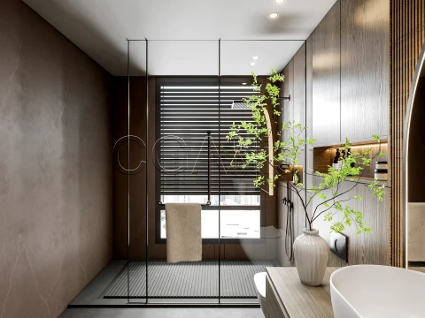 Modern bathroom 97 3D Model