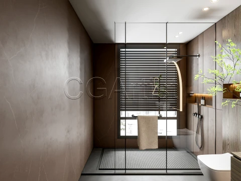 Modern bathroom 97 3D Model