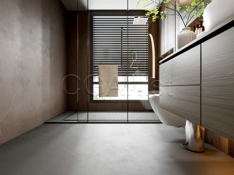 Modern bathroom 97 3D Model