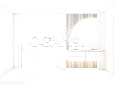 Modern bathroom 97 3D Model