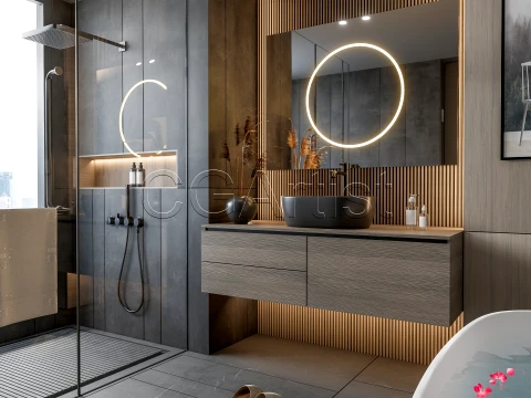 Modern bathroom 99 3D Model