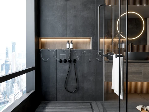 Modern bathroom 99 3D Model
