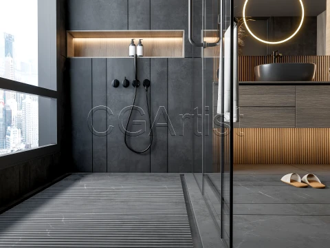 Modern bathroom 99 3D Model