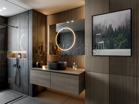 Modern bathroom 99 3D Model