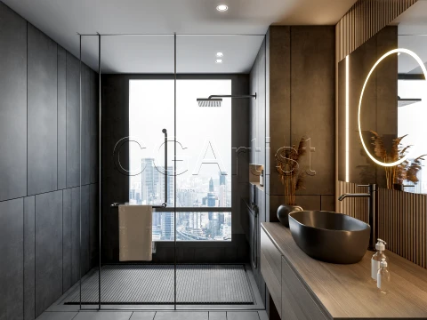 Modern bathroom 99 3D Model