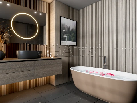 Modern bathroom 99 3D Model