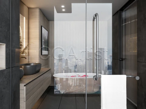 Modern bathroom 99 3D Model