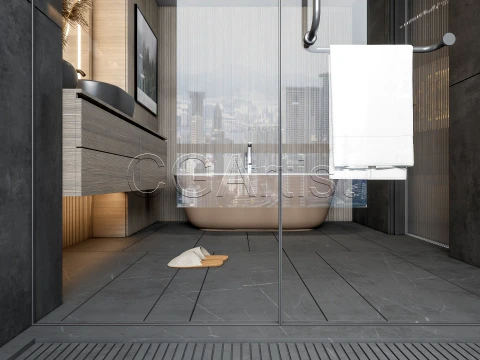 Modern bathroom 99 3D Model
