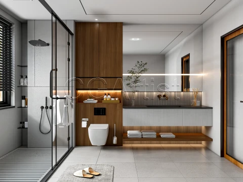 Modern bathroom 101 3D Model
