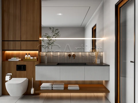Modern bathroom 101 3D Model