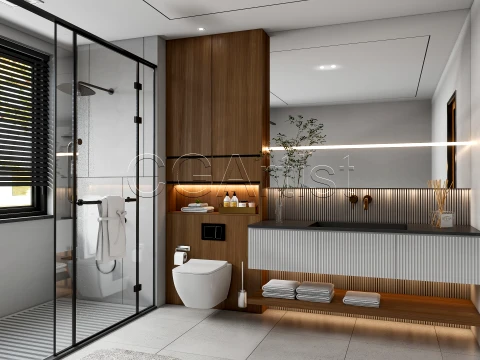 Modern bathroom 101 3D Model
