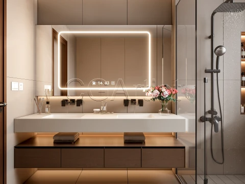 Modern bathroom 103 3D Model