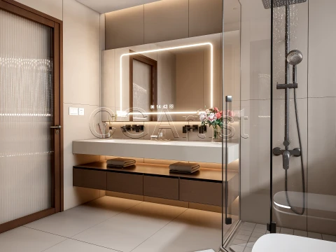 Modern bathroom 103 3D Model