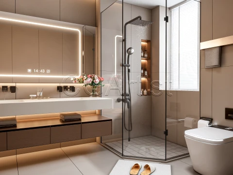 Modern bathroom 103 3D Model