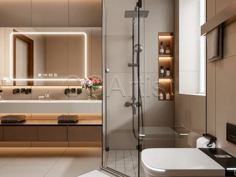 Modern bathroom 103 3D Model