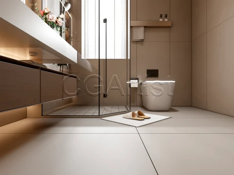 Modern bathroom 103 3D Model
