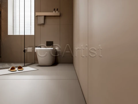 Modern bathroom 103 3D Model