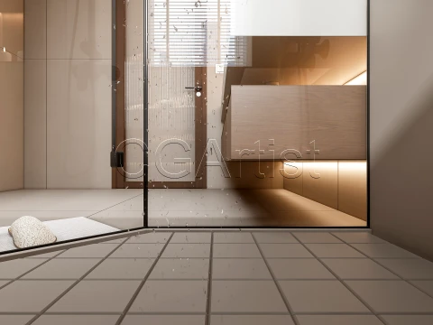 Modern bathroom 103 3D Model