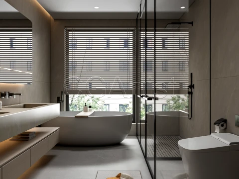 Modern bathroom 106 3D Model