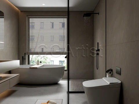 Modern bathroom 106 3D Model