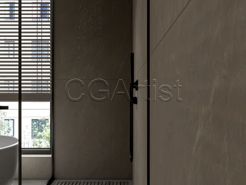 Modern bathroom 106 3D Model