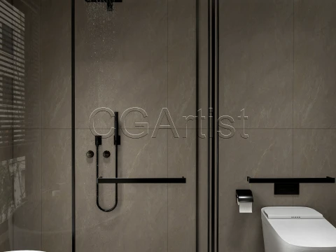 Modern bathroom 106 3D Model