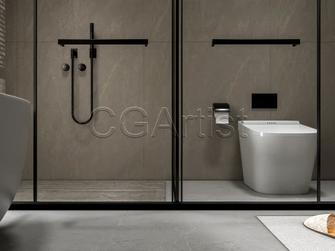 Modern bathroom 106 3D Model