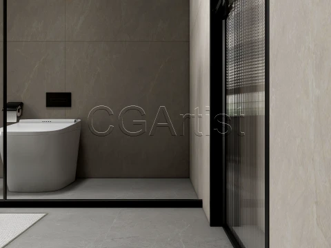 Modern bathroom 106 3D Model