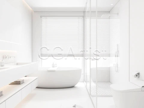 Modern bathroom 106 3D Model