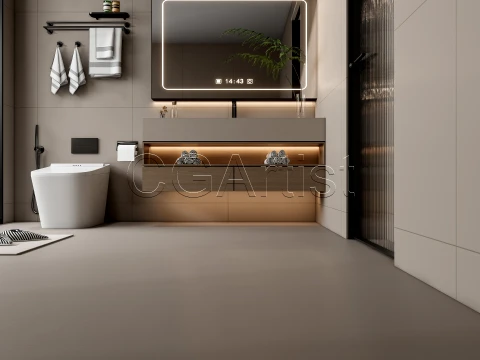 Modern bathroom 107 3D Model