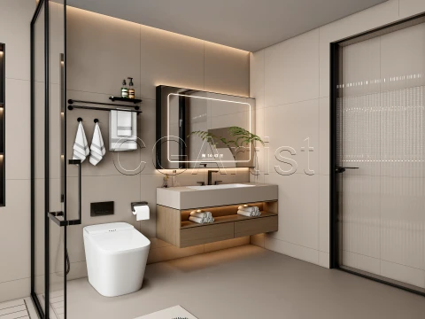 Modern bathroom 107 3D Model