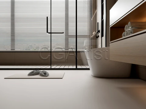 Modern bathroom 107 3D Model