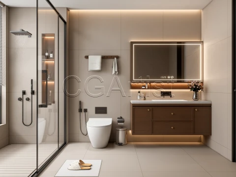 Modern bathroom 109 3D Model
